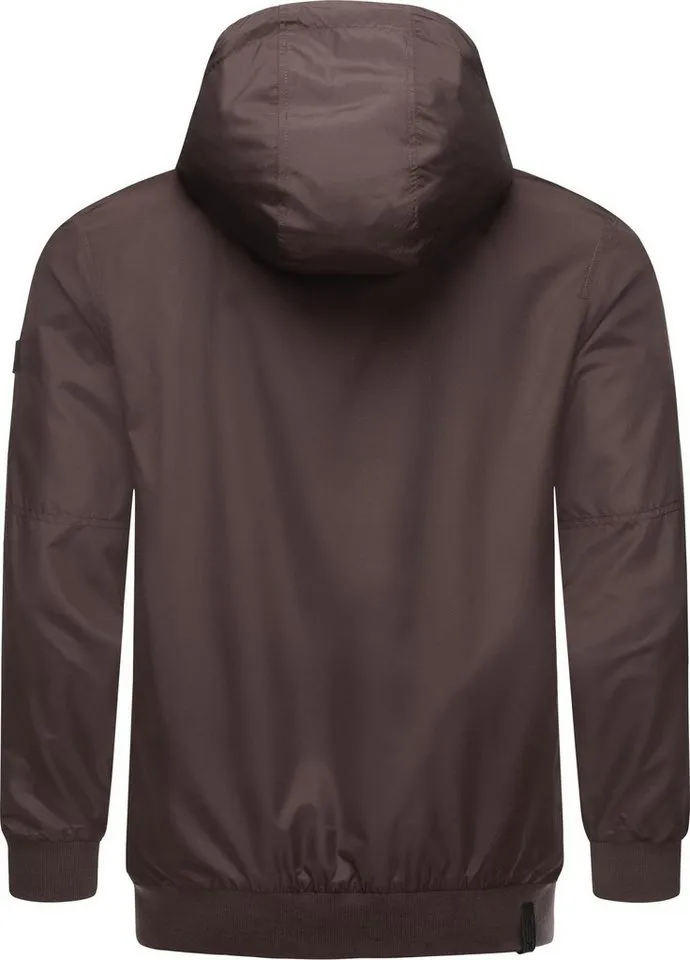 ragwear ragwear Outdoorjacke Stewie II stylische Herren Übergangsjacke mit großer Kapuze, Braun, – Produktbild 3 von 3