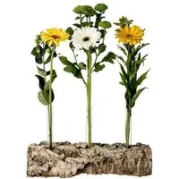 Kork-Deko Kork-Deko Korkrinde als Blumen-Vase mit 3 Reagenzgläsern – Produktbild 1 von 1