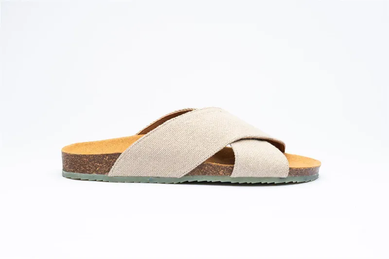 Zouri Zouri Herren vegan Sandalen Sonne Leinen Beige, Beige, – Produktbild 2 von 2