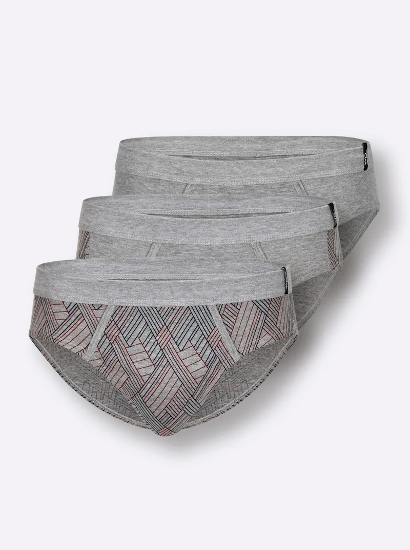 wäschepur men Slip grau-meliert-sortiert, Grau-meliert-sortiert, – Produktbild 2 von 2