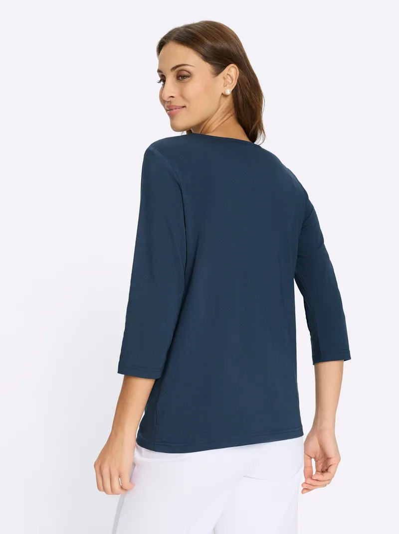 Witt Rundhalsshirt dunkelblau, Dunkelblau, – Produktbild 2 von 2