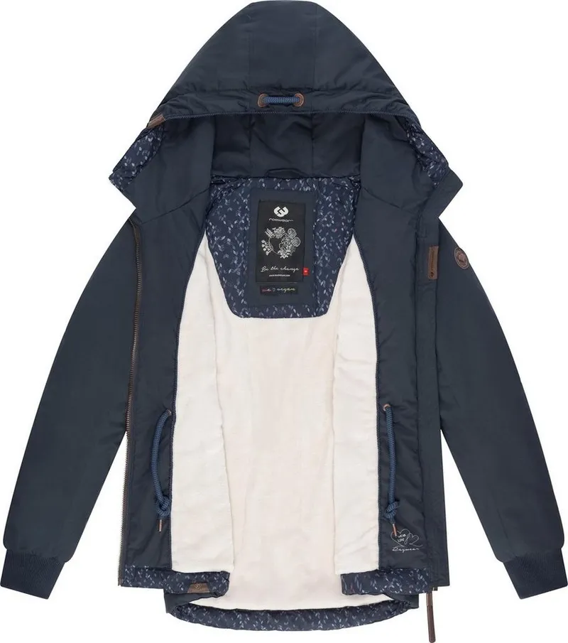 ragwear ragwear Winterjacke YM-Danka stylische Winter Outdoorjacke mit Kapuze, Blau, – Produktbild 1 von 4