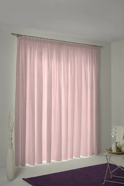 Nature by Adam Nature by Adam Vorhang aus 100% Bio-Baumwolle - Made in Germany - Uni Collection, Rosa, – Produktbild 6 von 7