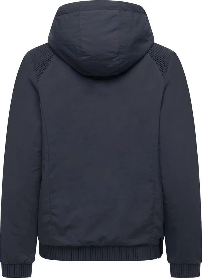 ragwear ragwear Bomberjacke Chinta Warm YOUMODO Warme Übergangsjacke mit elastischen Bündchen, Blau, – Produktbild 4 von 5