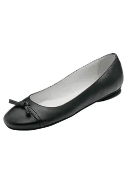 BERUFSBEKLEIDUNG Ballerina aus Leder, schwarz,  Zierschleife - Berufsbekleidung.de – Produktbild 1 von 1