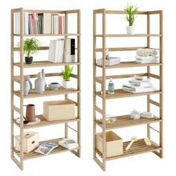 Casaria® Standregal Öland 2er-Set 136x58x27cm – Produktbild 1 von 1