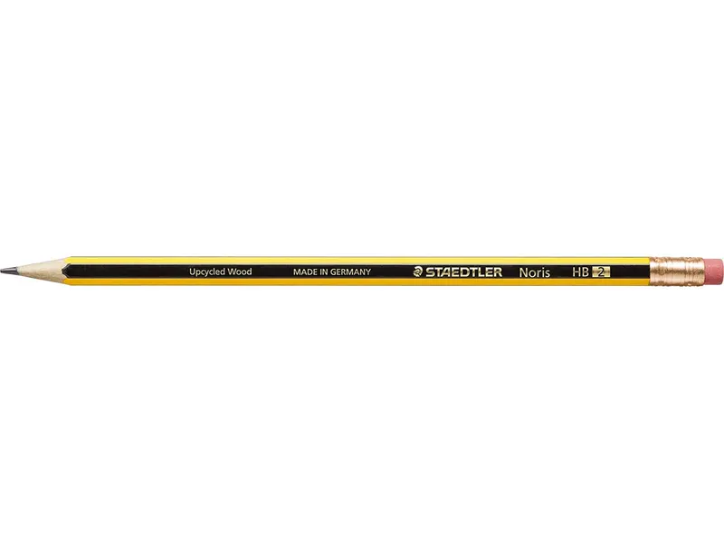 Staedtler Staedtler Noris Bleistift 122 HB, "Upcycled Wood", mit Radiertip – Produktbild 1 von 2