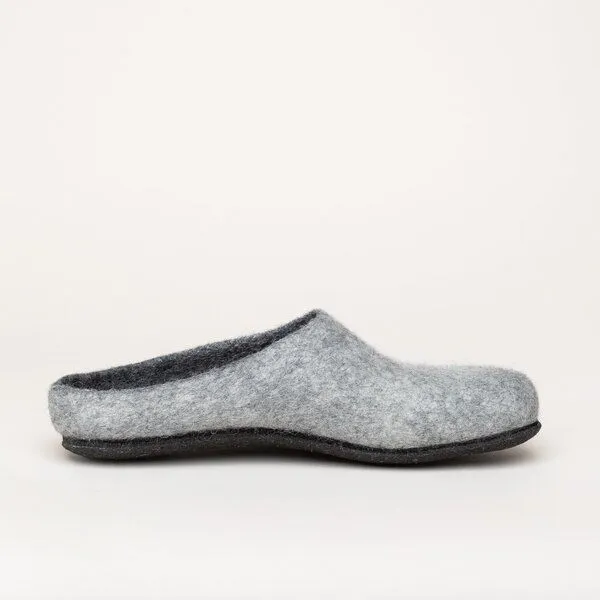 Magicfelt Magicfelt Filz-Hausschuh 709 aus 100% Merino-Wolle für Damen & Herren, Hell-grau, – Produktbild 2 von 4