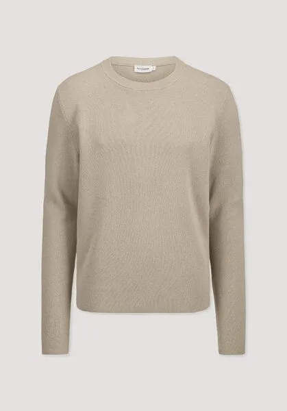 hessnatur hessnatur Milano Strick Pullover Regular aus Leinen mit Bio-Baumwolle und LENZING ECOVERO Viskose, Taupe, – Produktbild 4 von 4
