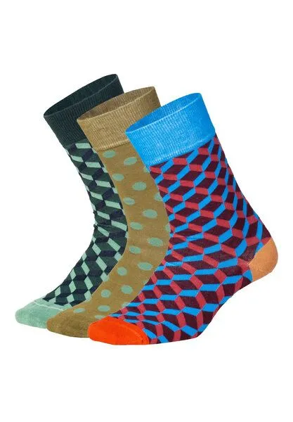 DillySocks DillySocks Socken „Dicing Around“, Grün, braun-grün, türkis, rot, – Produktbild 2 von 4