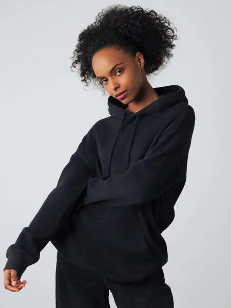 Honest Basics Honest Basics Schwerer Hoodie, Schwarz, – Produktbild 2 von 4