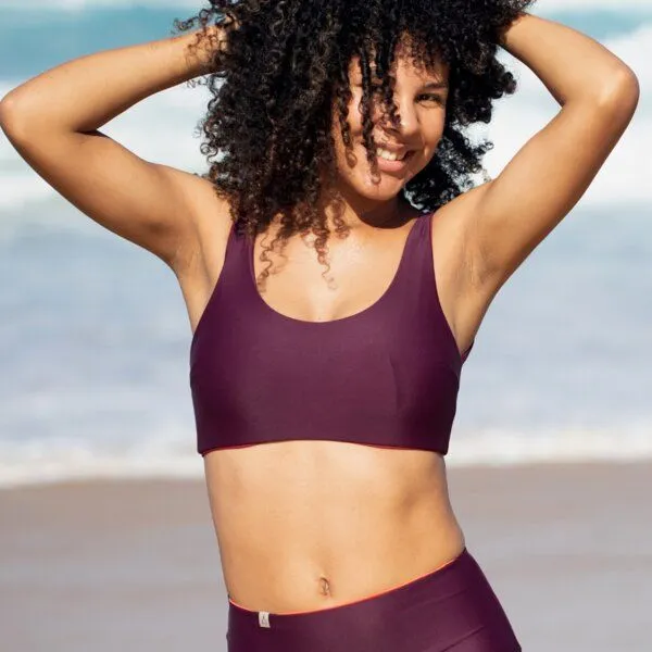Inaska INASKA Reversible Bikini Top PURE, Beere, – Produktbild 1 von 4