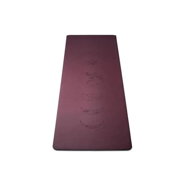 Just Be Just Be Yogamatte Mondphasen 0,3 cm, Aubergine, – Produktbild 1 von 5