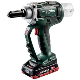 Metabo Metabo Akku-Blindnietpistole NP 18 LTX BL 5.0, metaBOX 145 L, 18V 2x4Ah LiHD + ASC 55 – Produktbild 1 von 1