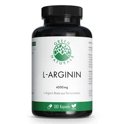 Green Naturals Green Naturals® L-Arginin Base 4500 mg Kapseln vegan – Produktbild 1 von 1