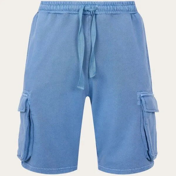 KnowledgeCotton Apparel KnowledgeCotton Apparel Sweat shorts - NUANCE BY NATURE - aus Biobaumwolle, Alaskan blue (hellblau), – Produktbild 1 von 4