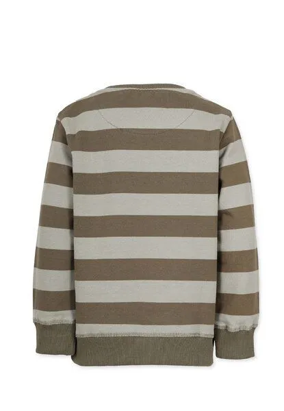 Band of Rascals Band of Rascals Striped Sweat, Olive-moos, – Produktbild 3 von 4
