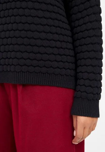 Givn Berlin Givn Berlin Wabenstruktur Pullover Modell: GB-Emily, Black, – Produktbild 4 von 4