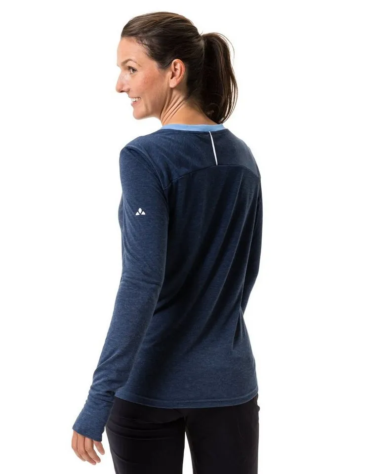 Vaude Vaude T-Shirt Women's Sveit LS Shirt II (1-tlg) schnelltrocknendes und funktionelles Shirt, Blau, – Produktbild 4 von 5