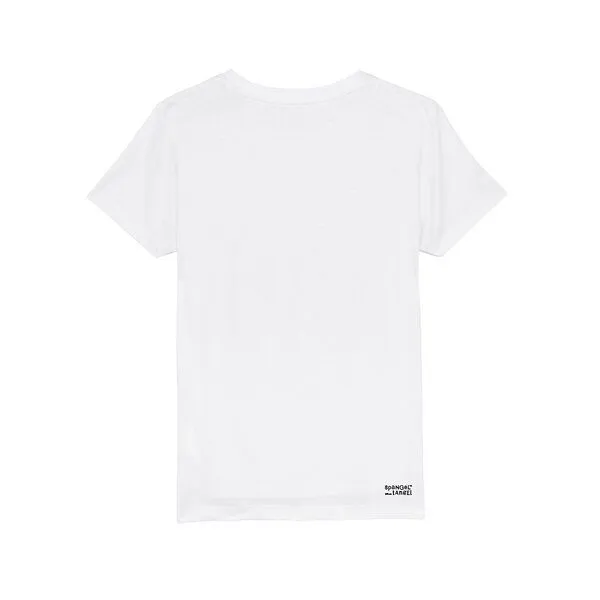 Spangeltangel Spangeltangel Kinder-T-Shirt "Frosch", Biobaumwolle, bedruckt, Weiß, – Produktbild 3 von 4