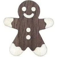 BeWooden BeWooden Gingerbread Brooch aus Holz – stilvoller, veganer Schmuck für Naschkatzen – Produktbild 1 von 1