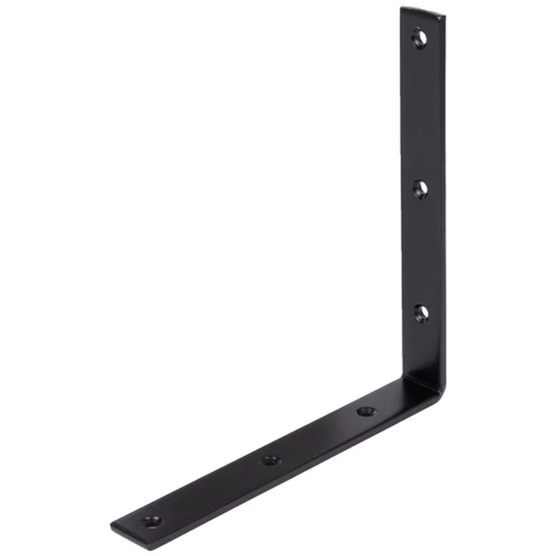 Alberts ALBERTS Balkenwinkel, verzinkt, schwarz, TxHxB 200x200x26 mm – Produktbild 1 von 1