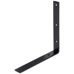 Alberts ALBERTS Balkenwinkel, verzinkt, schwarz, TxHxB 200x200x26 mm – Produktbild 1 von 1