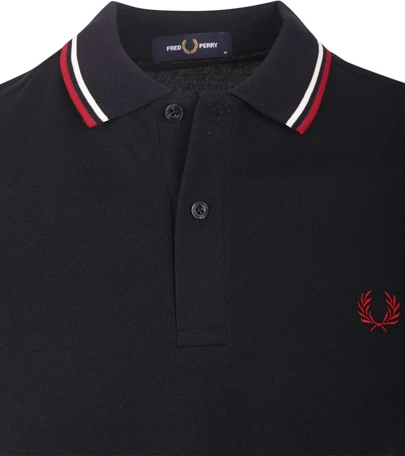 Fred Perry Fred Perry Polo M3600 Marine T55 - Größe L, Dunkelblau, – Produktbild 2 von 2