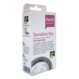 Fair Squared Fair Squared Kondome Sensitive Dry - 10 Stück aus Naturkautschuklatex – Produktbild 1 von 1