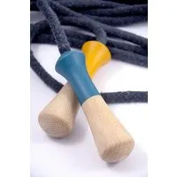 Me Mine Grosses Hüpfseil aus Holz von Me&Mine, Blau/gelb, – Produktbild 1 von 1
