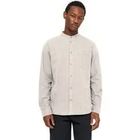 KnowledgeCotton Apparel KnowledgeCotton Apparel Flanellhemd mit Stehkragen - Elder Regular Fit - aus Biobaumwolle, Grau (greige), – Produktbild 1 von 1