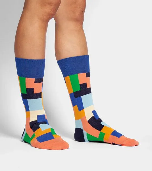 DillySocks DillySocks Socken Tetrical Vision aus Biobaumwoll-Mix, Mehrfarbig, – Produktbild 3 von 4