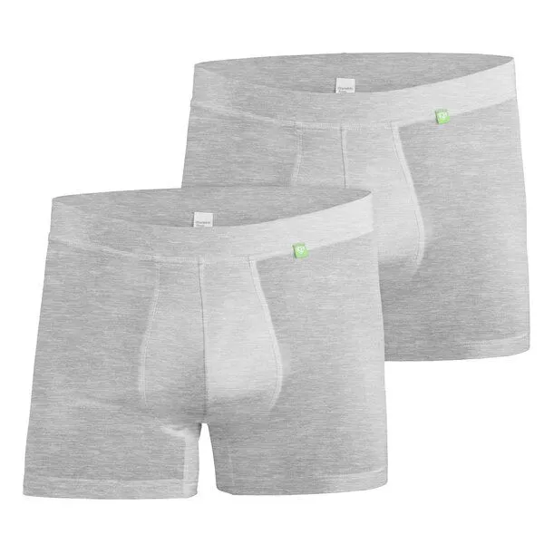 kleiderhelden kleiderhelden BeatBux 2er Pack Unterhose, 2x grau, – Produktbild 1 von 4