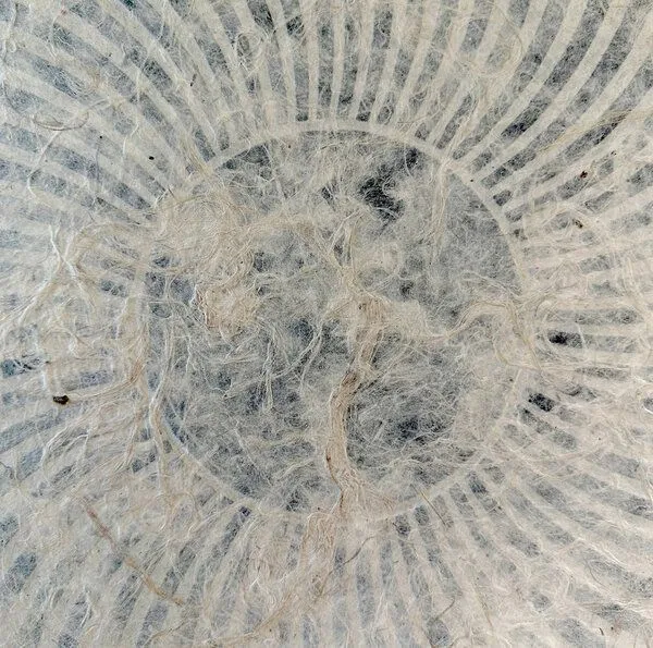 Veskor Cassiopeia Veskor Cassiopeia PSYCHEDELIC SUN Op-Art Linoldruck | 40 x 40 cm | Schwarz auf Naturweiß – Produktbild 3 von 4