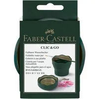 Faber-Castell Faber-Castell Wasserbecher "Clic&Go" Art & Graphic, dunkelgrün – Produktbild 1 von 1