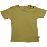 Leela Cotton Baby Kinder Kurzarmshirt Bio-Baumwolle T-shirt "Leela Cotton", Zitronengelb, – Produktbild 1 von 1