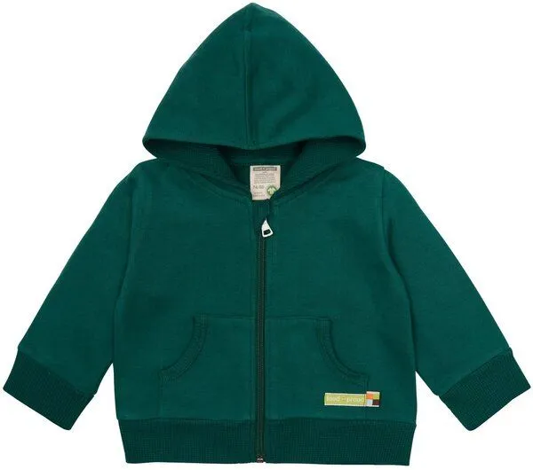 loud + proud loud + proud Baby & Kinder Sweatjacke, GOTS-zertifiziert, Bottle(grün), – Produktbild 1 von 2
