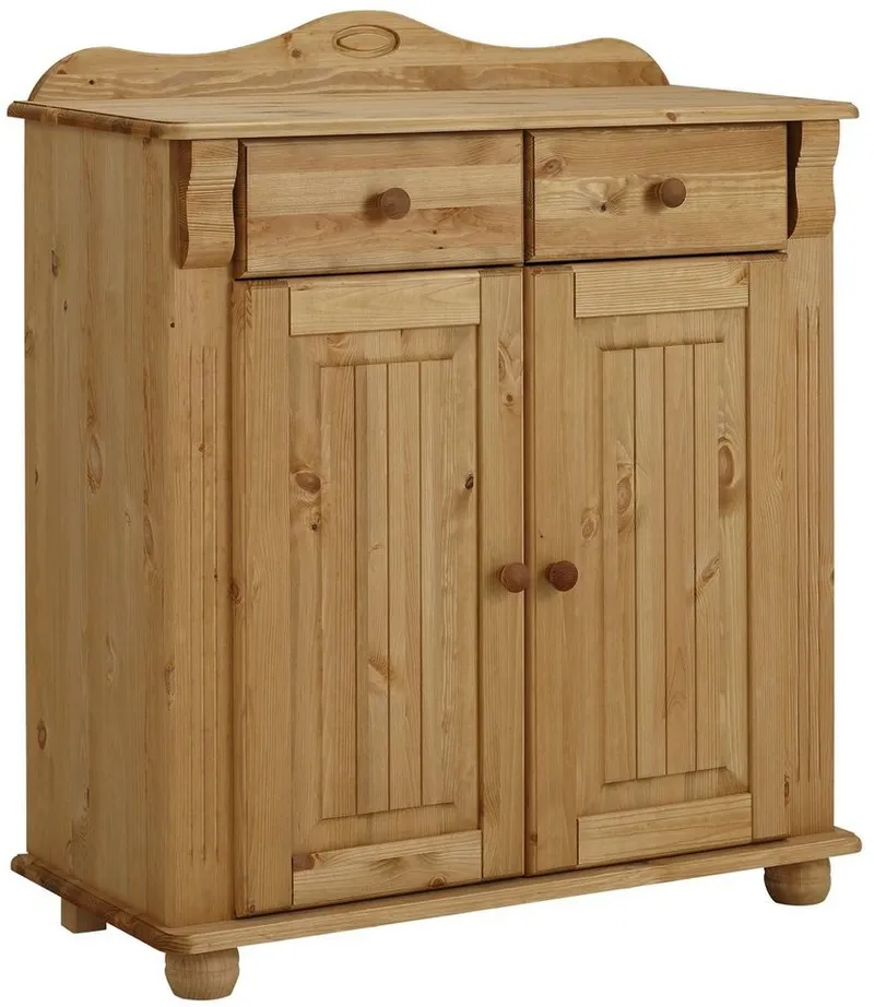 OTTO home Kombikommode Adele, aus massiver Kiefer, 92cm breit, Beige, – Produktbild 3 von 5