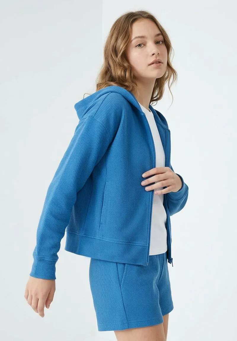 ORGANICATION ORGANICATION Damen vegan Hoodie Jennifer Light Navy, Dunkelblau, – Produktbild 1 von 2