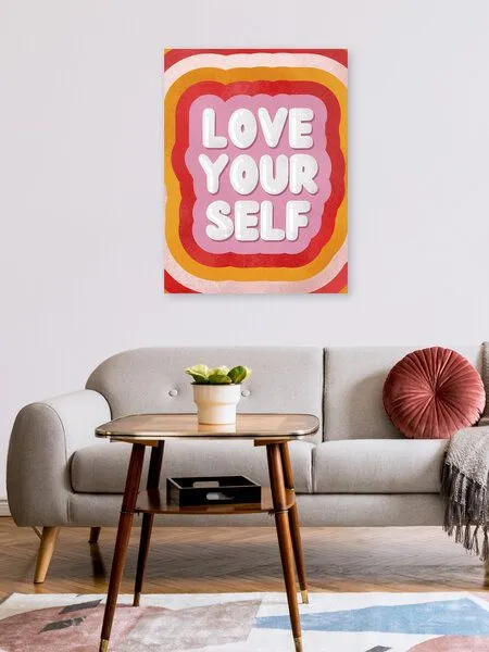 Photocircle Photocircle Poster / Leinwandbild - Love Yourself retro type – Produktbild 2 von 4