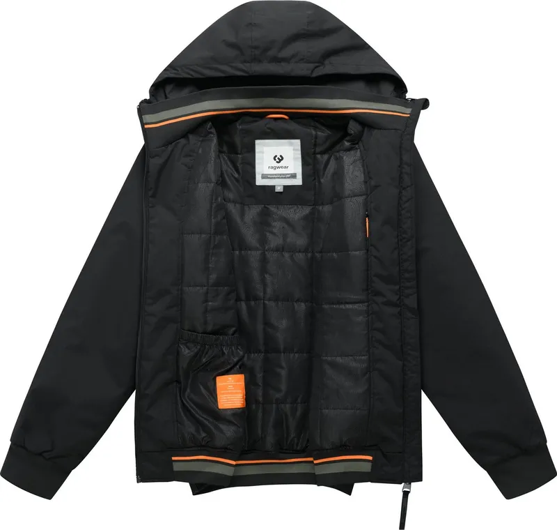 ragwear ragwear Funktionsjacke Wesol Y Warme Winter Jacke mit verstellbarer Kapuze, Schwarz, – Produktbild 1 von 5