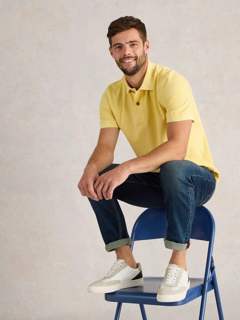 White Stuff Polo utilitaire - L, Gelb, – Produktbild 1 von 4