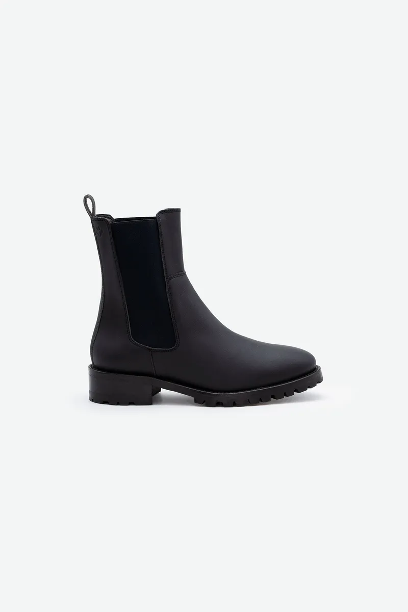 COG COG Damen vegan Chelsea Boots Themis, Schwarz, – Produktbild 1 von 2