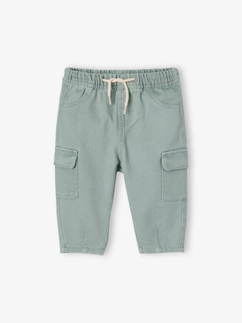 Vertbaudet Vertbaudet Ballonhose Baby Jungen, Salbeigrün, – Produktbild 3 von 3