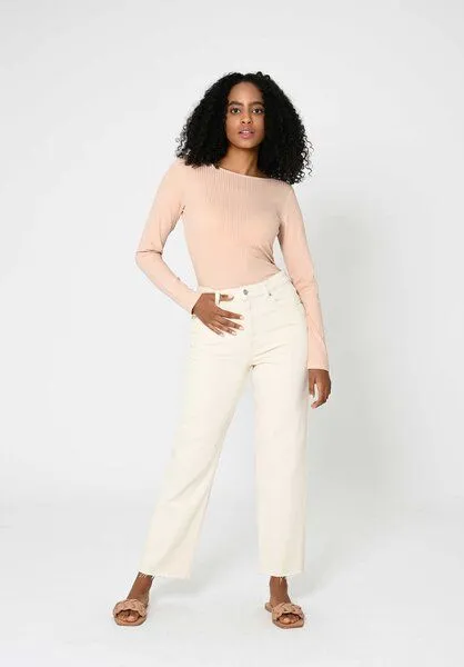 Lovjoi Lovjoi Straight Jeans MEDLAR aus Biobaumwolle, Non dyed (beige), – Produktbild 2 von 4