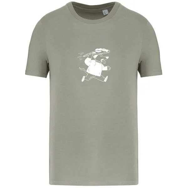 Greenspired Greenspired Basic Bio T-Shirt Pizzadog Nr. 4 ( 155g/m² XXS - 5 XL, Mandelgrün, – Produktbild 1 von 1