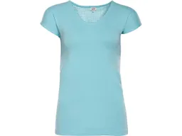 Living Crafts Living Crafts Bio-Damen-Schlafshirt "OKELANI" mit kurzen Ärmeln, lagoon, Gr. S – Produktbild 1 von 1