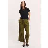 Tranquillo Jerseyhose Taraa aus EcoVero™ Viskose - black fan / XS – Produktbild 1 von 2