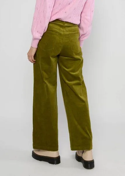 blutsgeschwister Blutsgeschwister High Waist Marlotte Hose - aus Bio-Baumwolle, Dense forest khaki (grün), – Produktbild 3 von 3