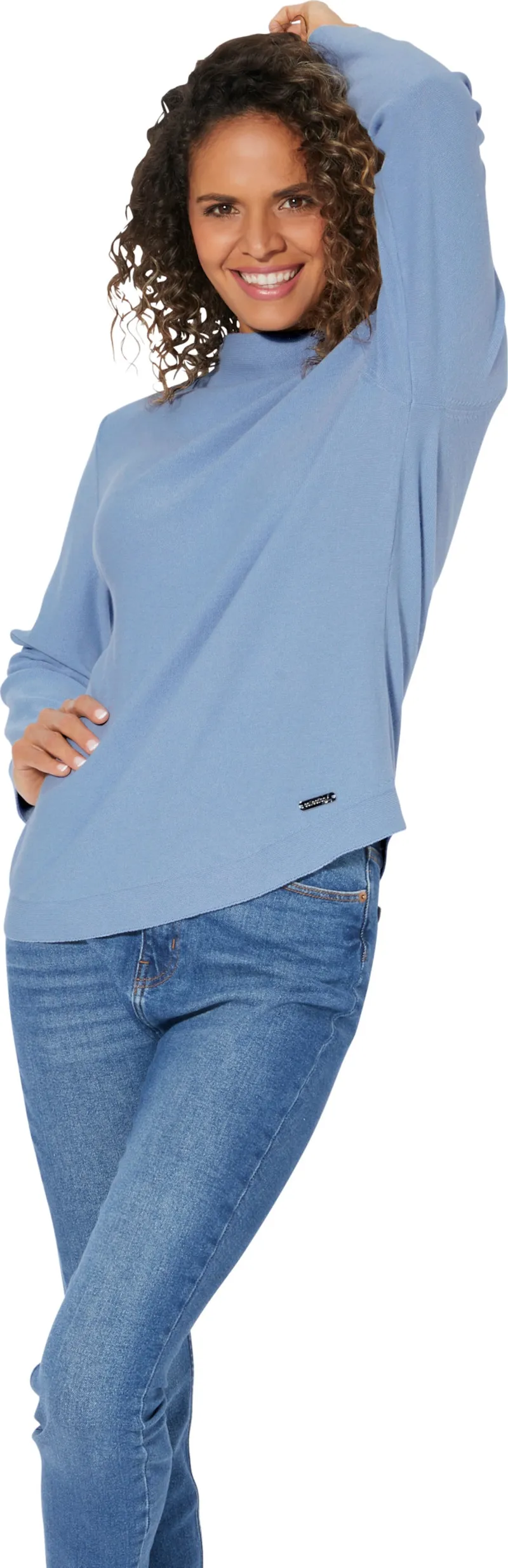 Witt Langarm-Pullover bleu, Bleu, – Produktbild 2 von 2